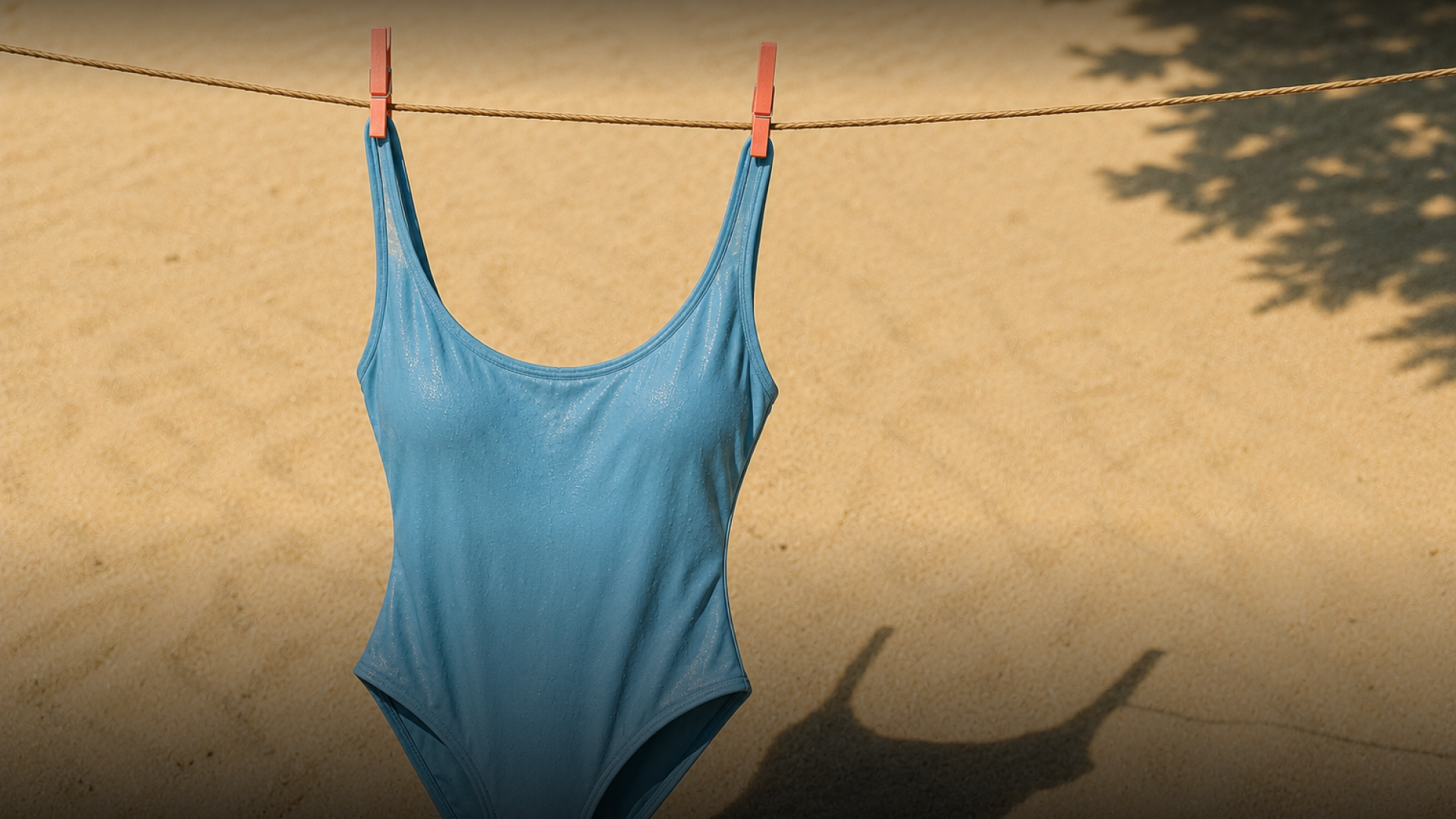 Wet swimsuit health risks, drying on a clothesline, Silk Medical